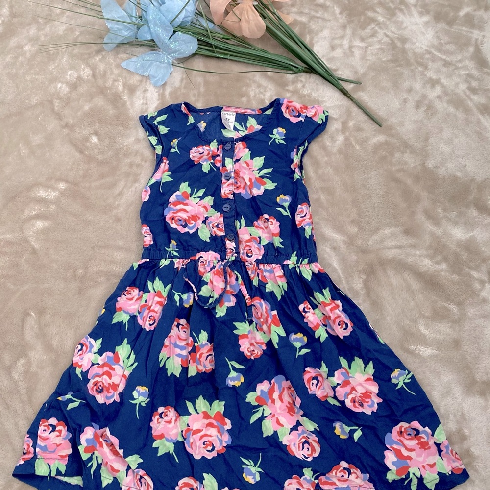Short Sleeve Flutter Dress